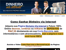 Tablet Screenshot of dinheiroviainternet.com